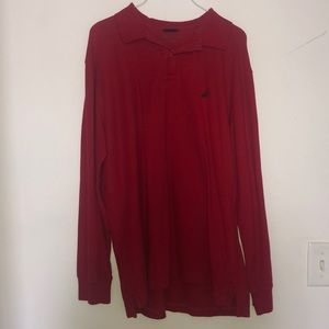 Red long sleeve polo. Men’s large.